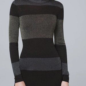 WHBM Petite Metallic-Colorblock Sweater Tunic